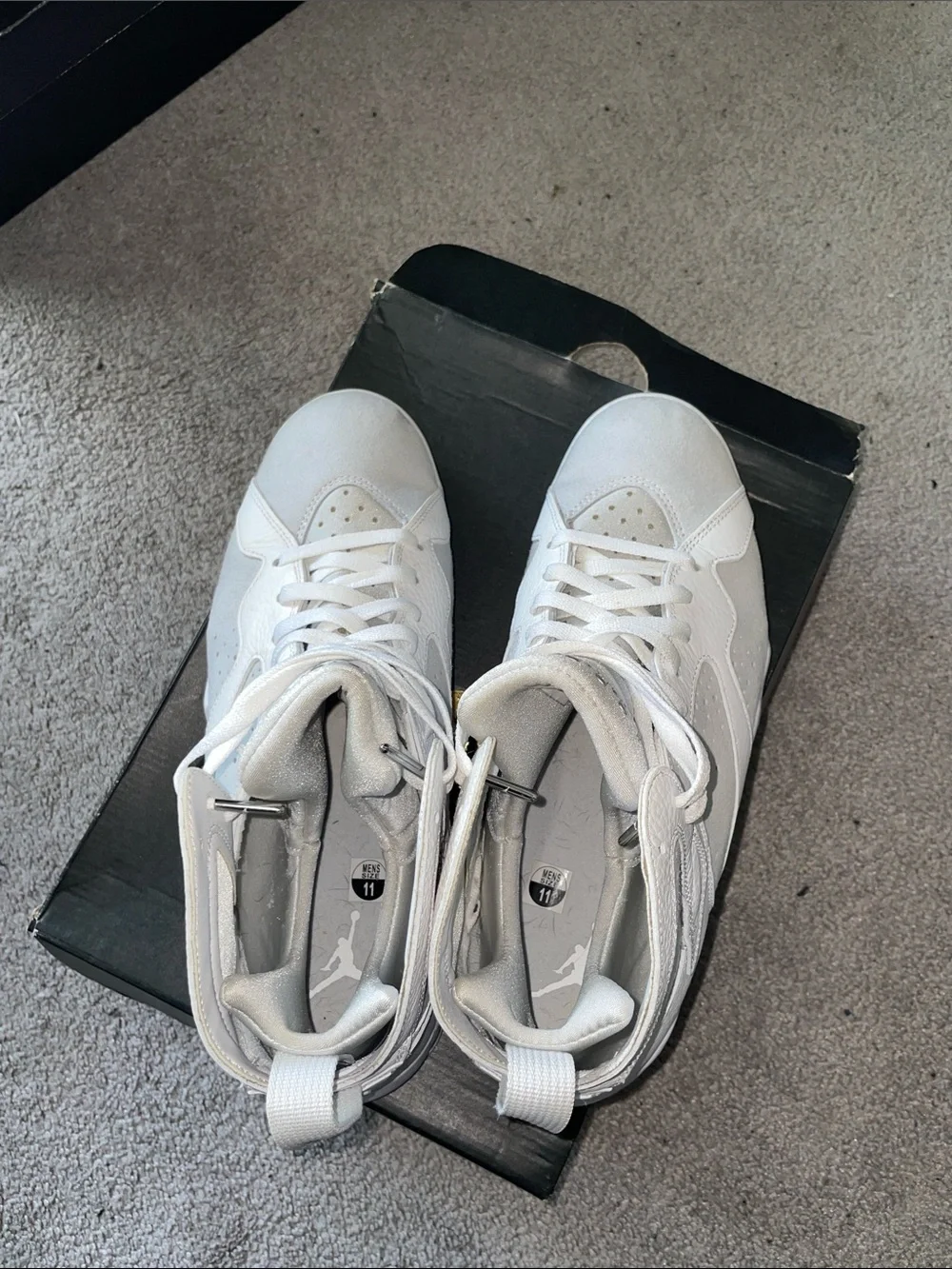 Jordan Men's All-White High-Top Basketball Sneakers